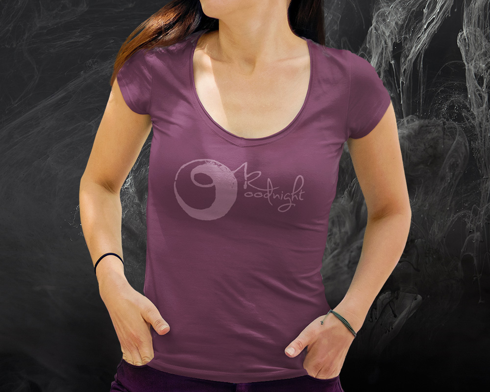 OK Goodnight - Shiraz Logo - Ladies Scoop Tee