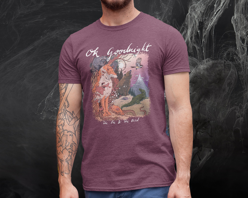 OK Goodnight - The Fox & The Bird Album Art - T-Shirt